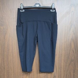 Spyder Size L Black Cropped Leggings